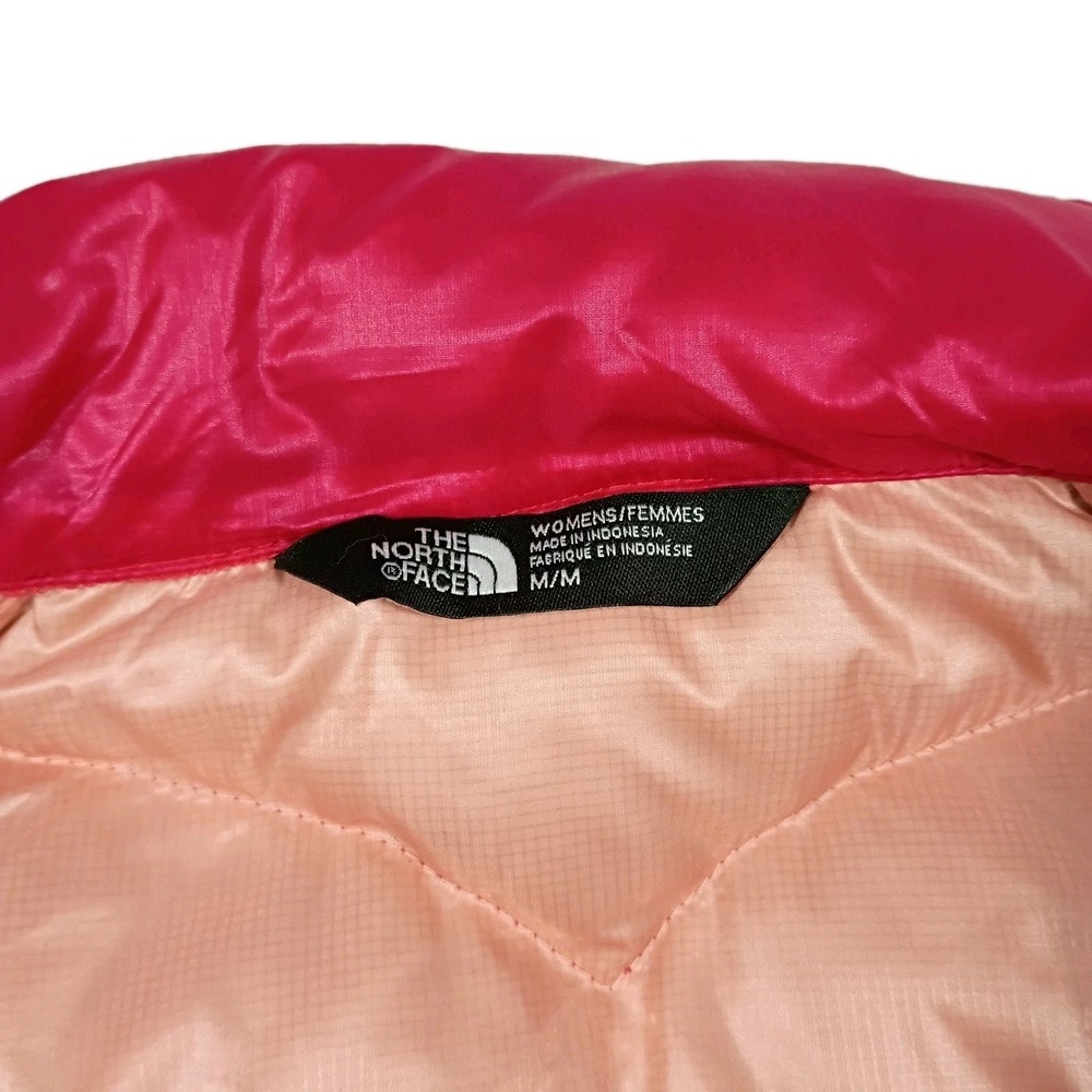 The North Face 550 Puffer Vest Goose Down  Pink Fuscia Full‎ Zip Women's Medium - Picture 8 of 15